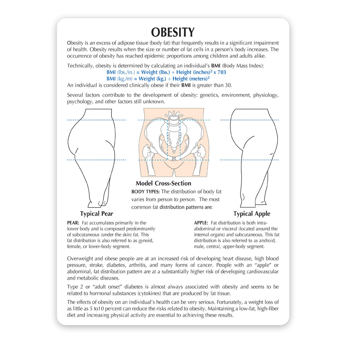 Obesity Education Card